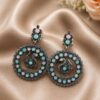 Silver Peacock Earring elegant traditional jewelry design