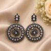 Silver Peacock Earring elegant traditional jewelry design