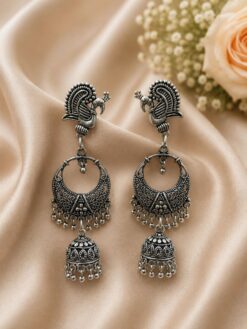 Vintage Peacock Earring elegant antique jewelry design