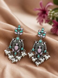 Silver Antique Earring elegant vintage jewelry design
