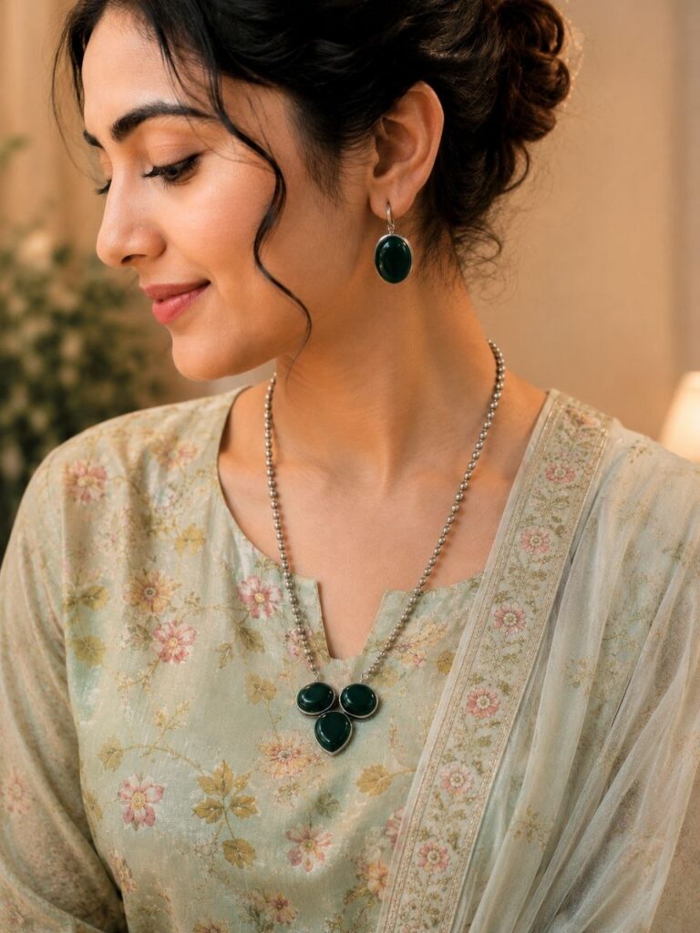 Traditional Necklace Set Ethnic Jewelry for Weddings, Festivals & Special Occasions