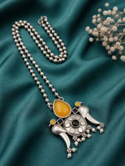 Designer Parrot Necklace elegant nature inspired jewelry design