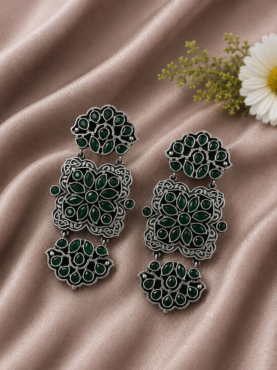 Unique Silver Earring Elegant Design for Beautiful Fashion Wear 3 Unique Silver Earring stylish brass jewelry design
