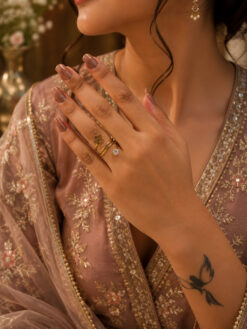 Anti Tarnish Rings Premium Look Adjustable Finger Ring