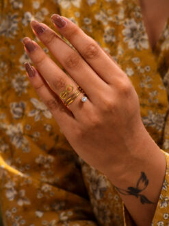 Anti Tarnish Rings Lightweight Minimalist Ring for Everyday Wear