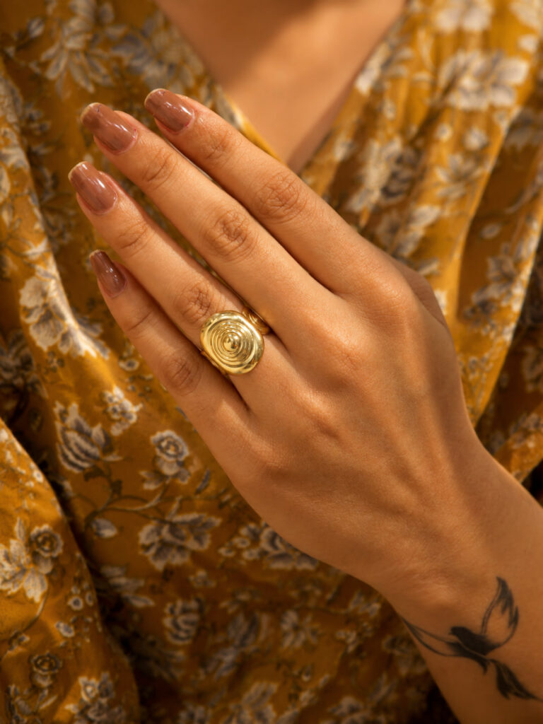 Anti Tarnish Rings Royal Looking Bridal Style Ring