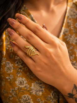 Anti Tarnish Rings for Women with Premium Look Gold Plated Finish