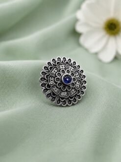 Silver Floral Ring elegant flower inspired jewelry design