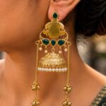 Gold Plated Peacock Kashmiri Earring Traditional Jewelry for Festive & Wedding Wear