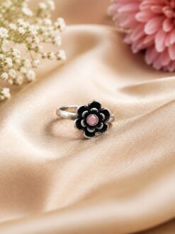 Silver Floral Ring elegant flower inspired jewelry design