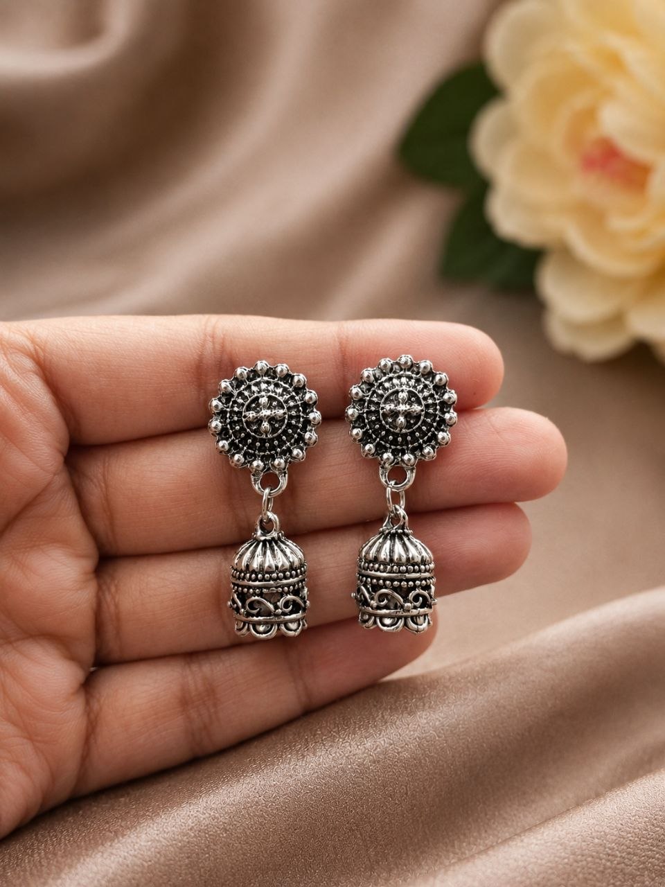 Ethnic Jhumki Earring Traditional Design for LightWeight Minimal Jewelry 3 Ethnic Jhumki Earring elegant traditional jewelry design