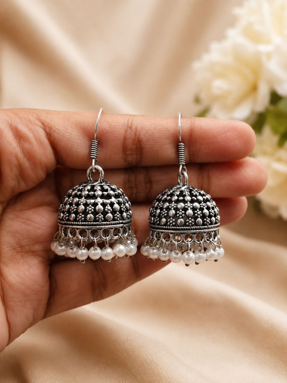 Oxidized Jhumka Earring Vintage Jewelry for Ethnic, Festive & Everyday Wear 3 Oxidized Jhumka Earring elegant vintage ethnic jewelry design