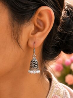 Leaf Jhumki Earring elegant nature inspired jewelry design