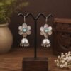 Floral Jhumki Hook Earring elegant flower inspired jewelry design