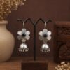 Floral Jhumki Hook Earring elegant flower inspired jewelry design
