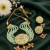 Kundan Meenakari Necklace Royal Traditional Jewelry for Weddings & Festive Wear 4 Kundan Meenakari Necklace royal traditional jewelry design