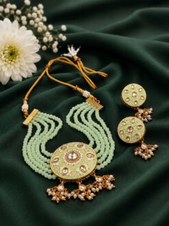 Kundan Meenakari Necklace royal traditional jewelry design
