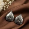 Oxidized Stud Earring elegant vintage jewelry design