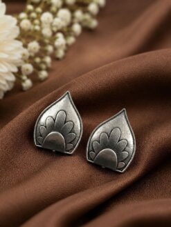 Oxidized Stud Earring elegant vintage jewelry design