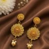 Gold Plated Floral Earring elegant flower jewelry design