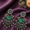 Peacock Two Tone Earring Traditional Jewelry for Weddings, Festivals & Party Wear 18 Peacock Two Tone Earring with elegant traditional two-tone jewelry design