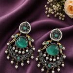 Bulk 42 Bird Two Tone Earring Traditional Jewelry for Weddings, Festivals & Party Wear - "MInt"