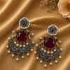 Peacock Two Tone Earring Traditional Jewelry for Weddings, Festivals & Party Wear 14 Peacock Two Tone Earring with elegant traditional two-tone jewelry design