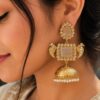 Designer Peacock Kashmiri Earring elegant traditional ethnic jewelry