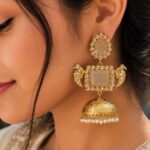 Bulk 28 Designer Peacock Kashmiri Earring Traditional Jewelry for Weddings, Festivals & Ethnic Wear - "White"