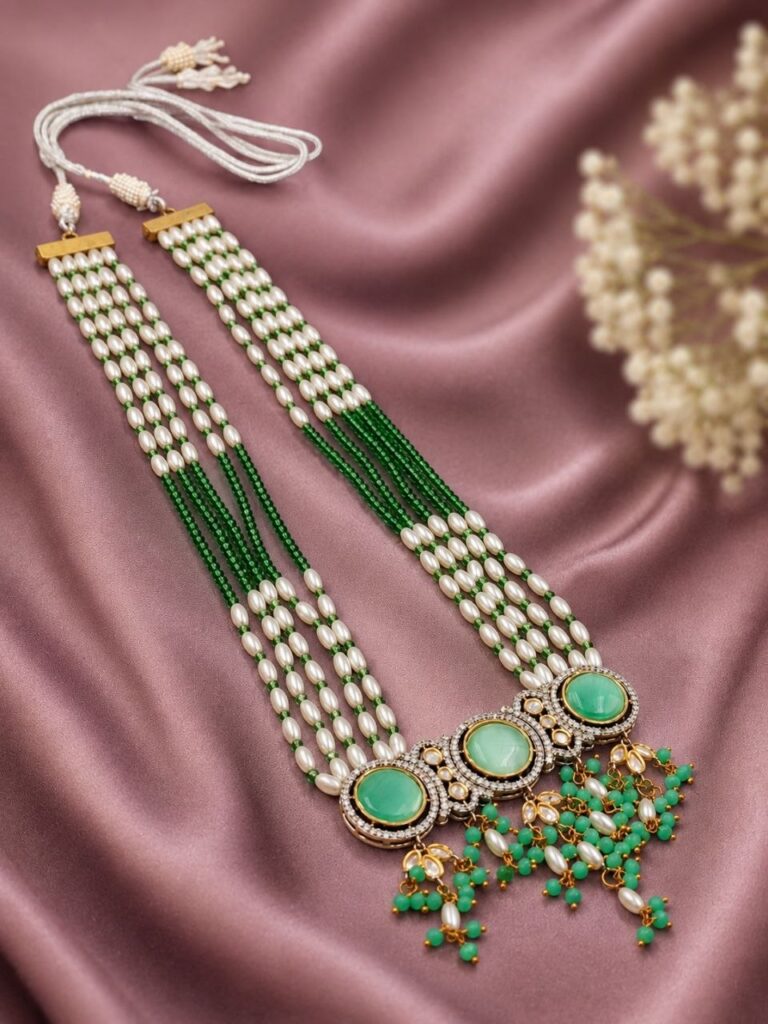 Traditional Kundan Meena Necklace Ethnic Jewelry for Weddings & Bridal Wear
