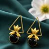 Floral Gold Plated Earring elegant flower-inspired jewelry design