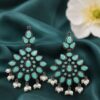 Oxidized Silver Earring elegant vintage ethnic jewelry design