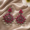 Oxidized Silver Earring elegant vintage ethnic jewelry design