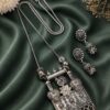 Peacock Necklace Set elegant traditional peacock jewelry design