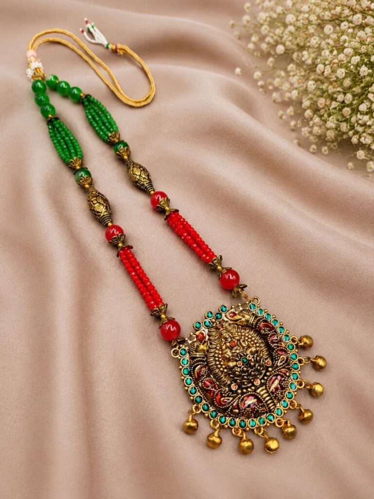 Meenakari Gold Necklace Traditional Jewelry for Festivals & Weddings Wear
