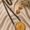 Floral Gold Mangal Sutra elegant traditional floral jewelry design