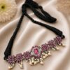 Floral Thread Necklace elegant handmade floral jewelry design