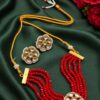 Golden Choker Necklace Set elegant bridal jewelry design