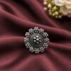 Oxidized Silver Ring elegant vintage ethnic jewelry design