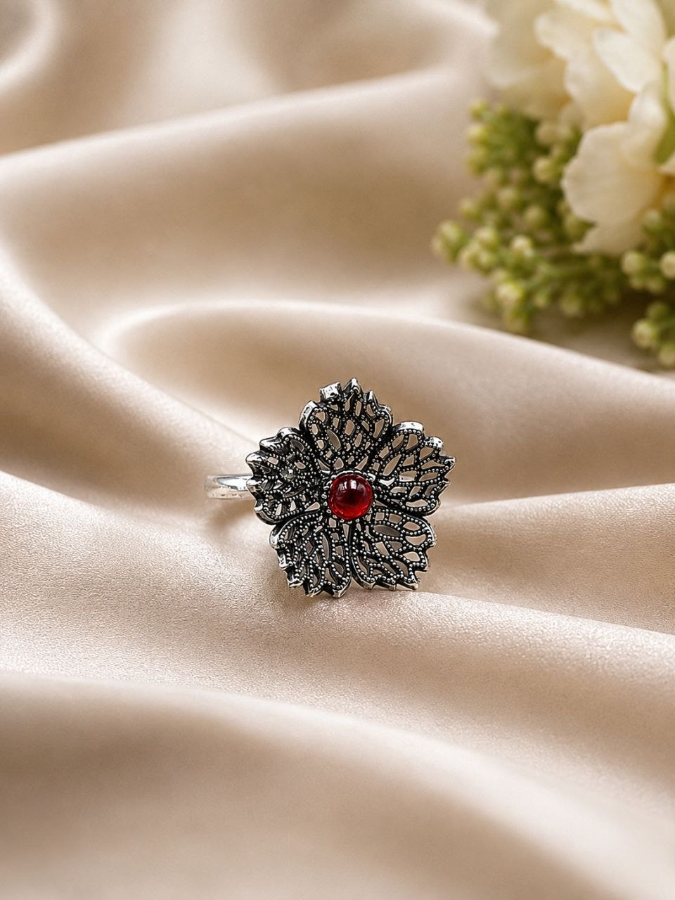 Ethnic Oxidized Ring Vintage Jewelry for Festivals & Party Wear 1 Ethnic Oxidized Ring elegant traditional vintage jewelry design