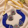 Oxidized Choker Necklace Set elegant traditional vintage jewelry design