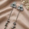 Silver Floral Kashmiri Earring Traditional Jewelry for Weddings, Festivals & Ethnic Wear 15 Silver Floral Kashmiri Earring elegant traditional jewelry design
