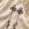 Silver Floral Kashmiri Earring Traditional Jewelry for Weddings, Festivals & Ethnic Wear 12 Silver Floral Kashmiri Earring elegant traditional jewelry design