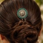 Floral Silver Hair Accessories Traditional Hair Jewelry for Weddings, Festivals & Party Look