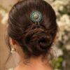 Floral Silver Hair Accessories Traditional Hair Jewelry for Weddings, Festivals & Party Look 15 Floral Silver Hair Accessories elegant bridal floral hair jewelry