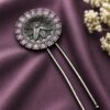 Floral Silver Hair Accessories elegant bridal floral hair jewelry