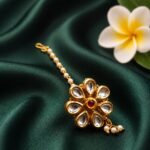 Flower Gold Maang Tikka Bridal Jewelry for Stylish Look