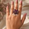 Silver Floral Ring Vintage Jewelry for Party & Festive Wear 15 Silver Floral Ring elegant floral silver jewelry design