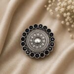 Bulk 48 Designer Floral Hair Pin Traditional Hair Accessory for Weddings, Festivals & Party Wear - "Black"