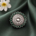Bulk 32 Designer Floral Hair Pin Traditional Hair Accessory for Weddings, Festivals & Party Wear - "Green"